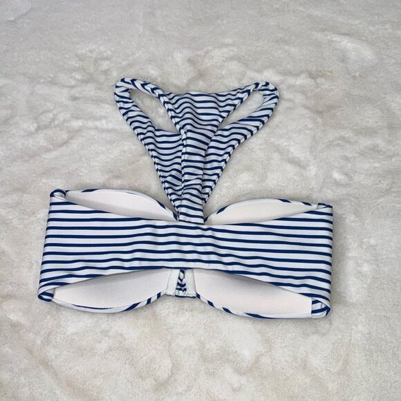 MIKOH Padded Bandeau High Neck Bikini Top Size Small - Picture 2 of 5